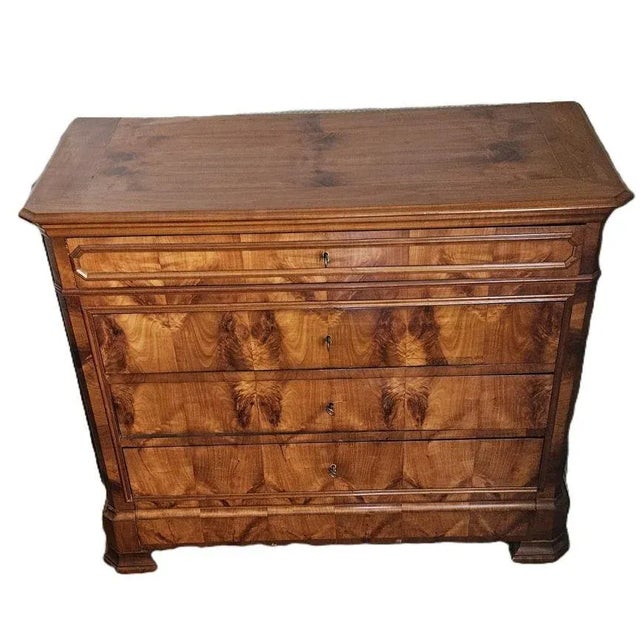 French Louis Philippe Chest of Drawers in Cherrywood, 19th Century For Sale - Image 9 of 9