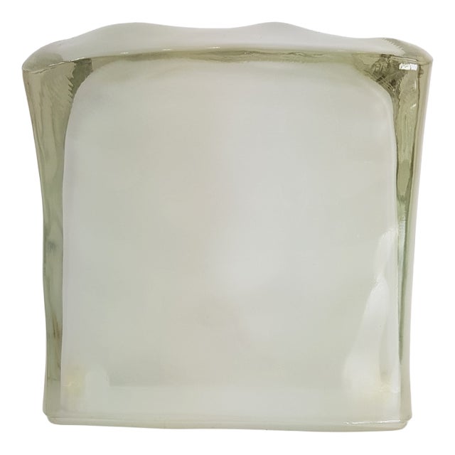 Iviken Ice Cube Table Lamp in Glass from Ikea, 1990s For Sale