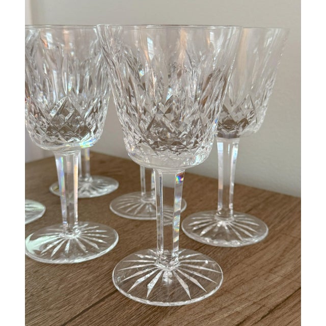 Waterford Crystal Waterford Lismore Glasses From Ireland - Set of 6 For Sale - Image 4 of 6