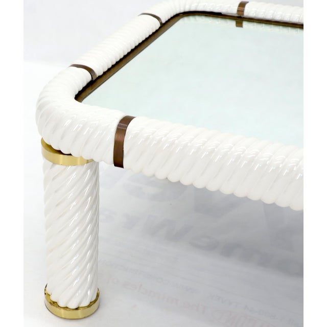 Tommaso Barbi Midcentury Italian Modern Porcelain Square Coffee Side Table For Sale - Image 9 of 13