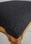 Textile Pair of Henredon Neoclassical Black & Gold Footstools Ottomans For Sale - Image 7 of 14