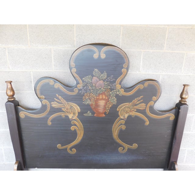 French Country The Farm House Collection Hailey Idaho Custom Crafted Queen Size Bed For Sale - Image 3 of 12