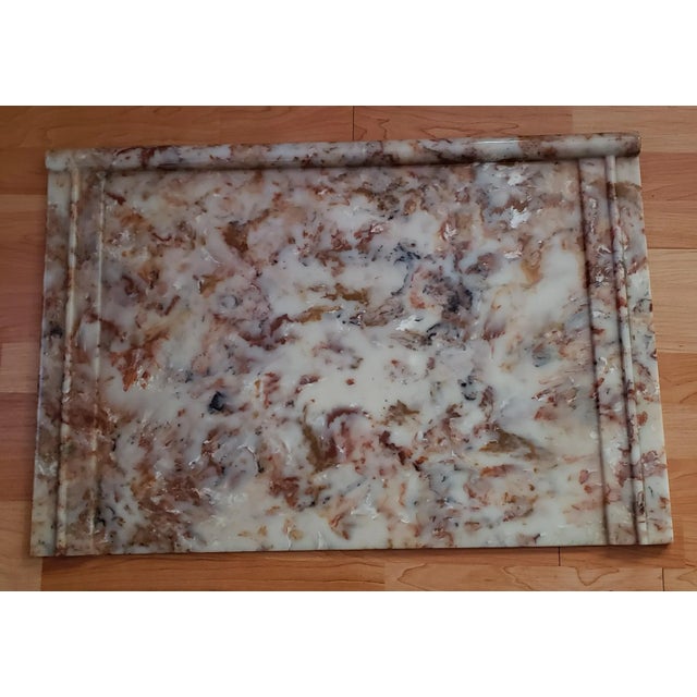 1970/80s Faux Marble/Granite 4-Piece Desk Set For Sale - Image 10 of 10