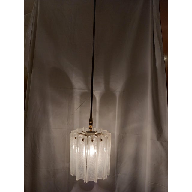 Mid-Century Modern Hanging Lamp attributed to Kalmar, 1960s For Sale - Image 3 of 9