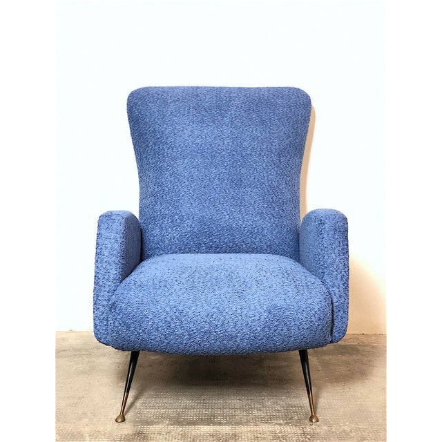 Vintage 1960s Armchair. The armchair is Italian-made and produced in the 1960s. It has been completely restored. The frame...
