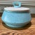 Bauer 1950s Bauer Pottery Speckled Turquoise Lidded Serving Dish For Sale - Image 4 of 13
