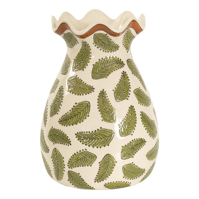 Darcy Ruffled Edge Vase For Sale