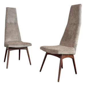Pair of Mid-Century Modern High Back Side Chairs by Adrian Pearsall
