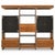 John Stuart Style Modular Chrome and Smoked Glass Wall Unit For Sale