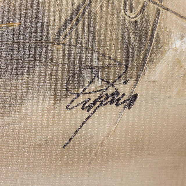 Danish Artist, Abstract Composition, Late 20th Century, Acrylic on Canvas For Sale - Image 6 of 7