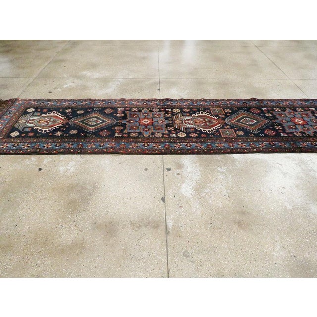 Galerie Shabab Collection Early 20th Century Persian Heriz Long Runner For Sale In New York - Image 6 of 10