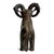 Tribal Antique Benin Bronze African Ram Small Sculpture For Sale - Image 3 of 6
