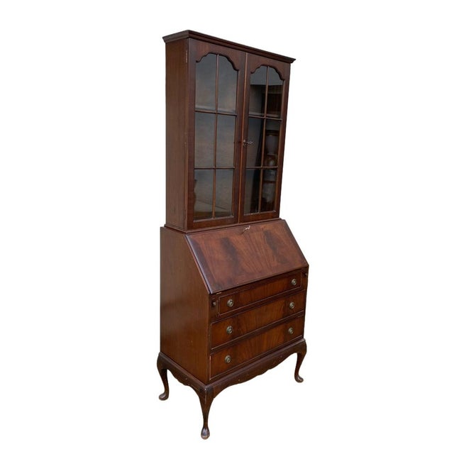 Secretaire in Mahogany, 1890s For Sale - Image 4 of 11