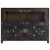 Wood Antique Black Painted Display Cabinet For Sale - Image 7 of 7