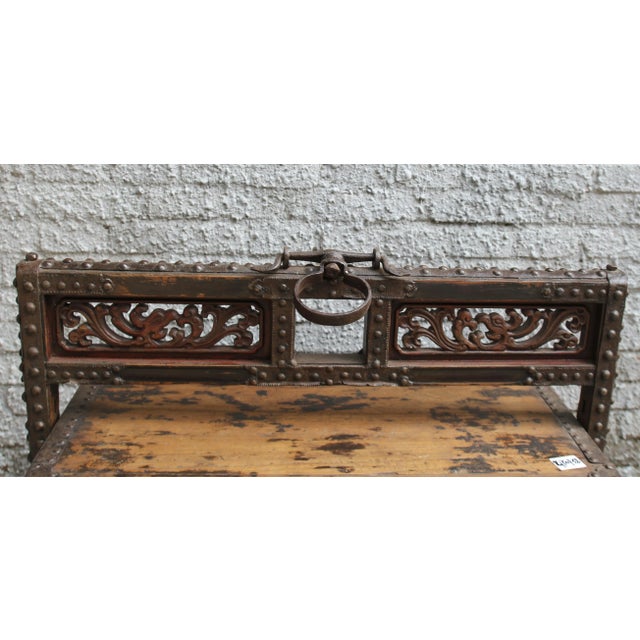 Brown 1930s Asian Vintage Restaurant Wood Food Box For Sale - Image 8 of 9