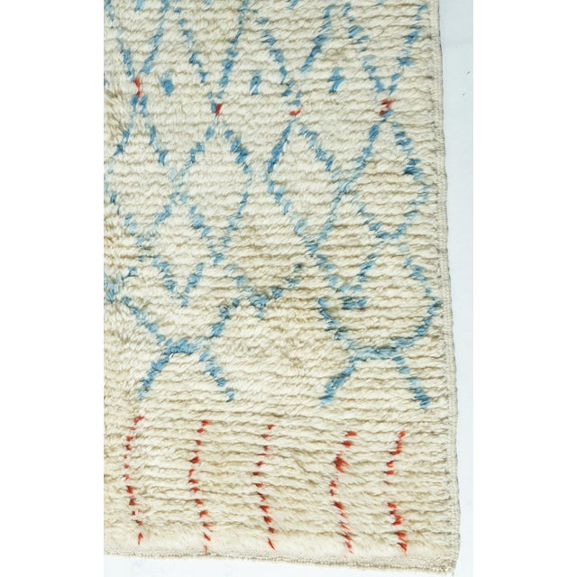 Tan Moroccan Inspired Handwoven Rug 9' X 12'2 For Sale - Image 8 of 13