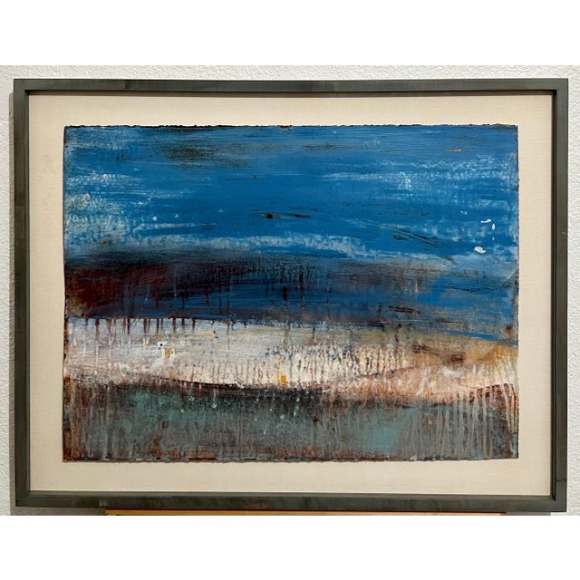 Abstract Expressionism Shawn Dulaney, Abstract Expressionist Virtues Landscape Venetian Plaster Painting Shawn Dulaney, c. 2010-2011 For Sale - Image 3 of 12