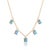 Elevate your jewelry collection with this exquisite gemstone necklace. Expertly crafted in 18K gold plating over 925...