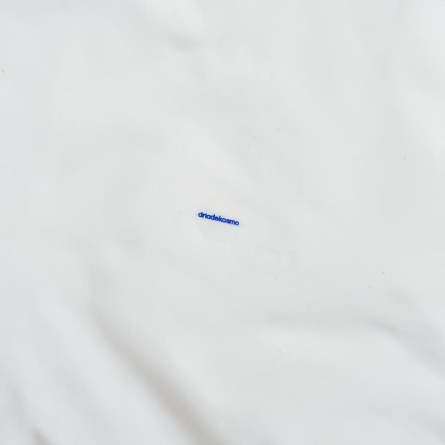 Continuation of three Adelaide X model dishes created by Xie Dong, in very fine porcelain representing a sheet of crumpled...