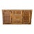 Vintage Coastal Woven Rattan Wrapped Cabinet With Wood Trim & Glass For Sale