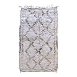 1960s Moroccan Beni Ourain Wool Rug - 10.6 X 6.1 Ft