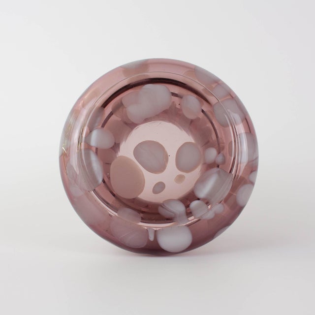 Vintage Portuguese Amethyst Art Glass Vase, 1960s For Sale - Image 15 of 16