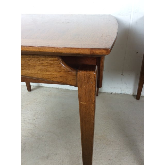 Pair of Mid Century Modern End Tables With Drawer by Lane Furniture For Sale - Image 13 of 18