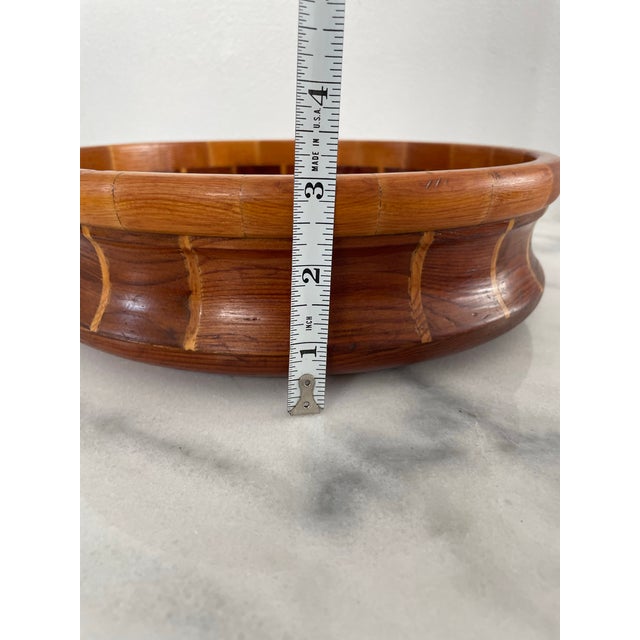 Vintage California Redwood Bowl Standard Specialty Co. San Francisco For Sale In Seattle - Image 6 of 6