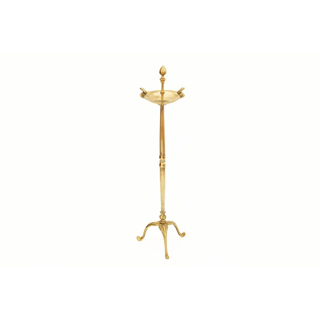 Vintage Gilt Brass Tripod Ashtray For Sale - Image 10 of 10