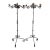 Late 20th Century Pair of Wrought Iron Candelabra For Sale