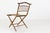 Wood French Faux‑Bamboo Folding Chair in Gilded Wood and Green Fabric, 1850 For Sale - Image 7 of 11