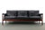 Illum Wikkelsø by Koefoed's Møbelfabrik Teak and Black Leather Sofa For Sale In Orlando - Image 6 of 8