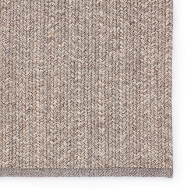 Jaipur Living Sven Indoor/Outdoor Solid Taupe/Cream Area Rug 7'6"X9'6" For Sale - Image 4 of 5