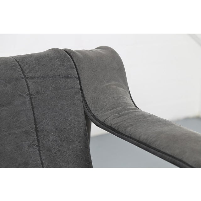 Danish Steel Tube Lounge Chair with Graphic Upholstery from Kebe, Denmark, 1970s For Sale - Image 14 of 18