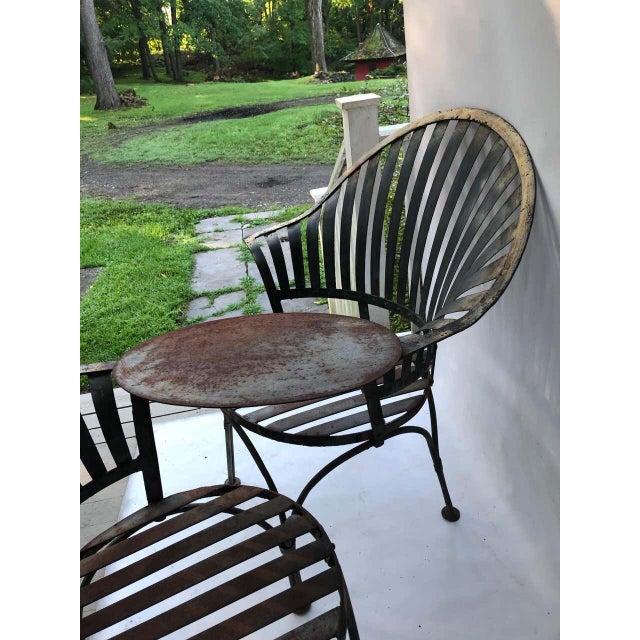 Early 20th Century French Metal Garden Tete a Tete For Sale - Image 9 of 9