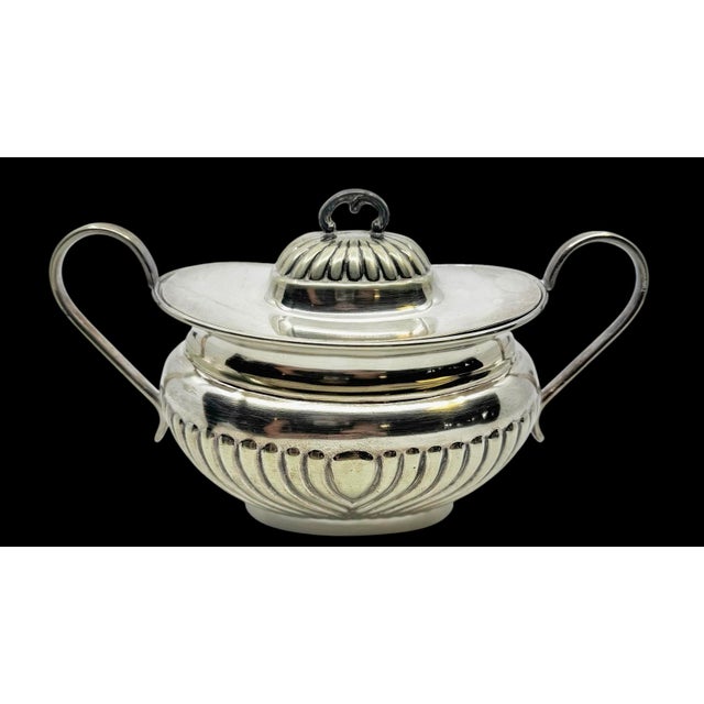 Silver Antique William Adam’s Sheffield Silver Plated Five-Piece Coffee & Tea Service For Sale - Image 8 of 16