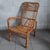 Vintage Italian Rattan and Curved Bamboo Armchair, 1960 For Sale - Image 6 of 14