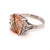 Diamond Morganite Ring 14k Gold 5.60 TCW Certified, Size 6.75 For Sale - Image 9 of 13