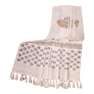 Jaipur Block Print Hand - Printed Throw For Sale
