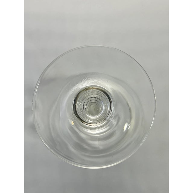 Vintage 1940’s Rock Sharpe Victoria Small Wine or Cordial Stemware- Set of 6 For Sale - Image 9 of 11