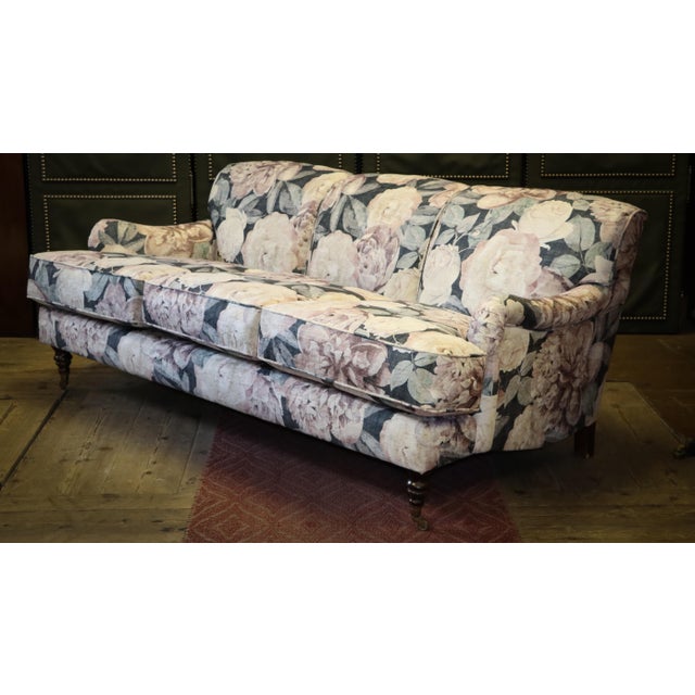 Vintage Three-Seater Sofa in Floral Velvet, 2010s For Sale - Image 11 of 18