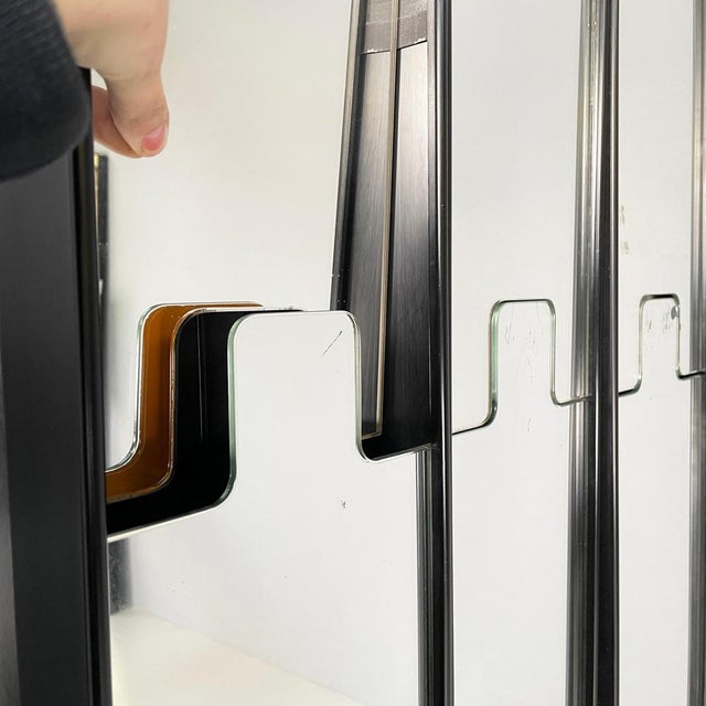 Modern Italian Wall Mirror Hangers Gronda attributed to Luciano Bertoncini for Elco, 1970s, Set of 3 For Sale - Image 10 of 17