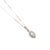 Ladies 14k White Gold 0.56ct Marquise Diamond Halo Pendant Necklace For Sale - Image 4 of 9
