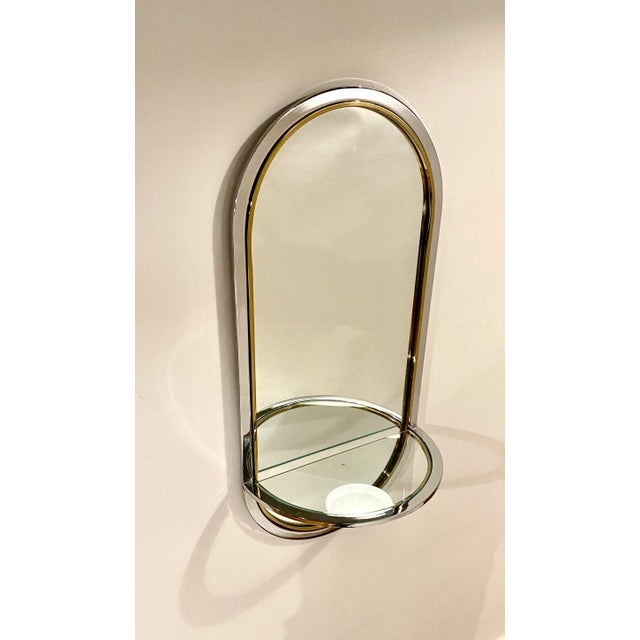 Mid-Century Modern Leon Rosen for Pace Racetrack Wall Mirror For Sale - Image 3 of 7