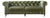 Matthew Izzo Home the Churchill Great Britain, Green Chesterfield Sofa 87” For Sale