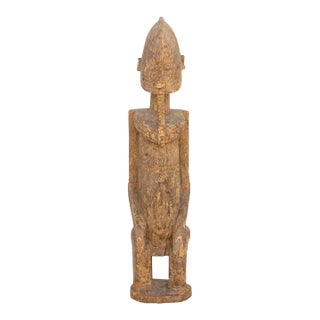19th Century Primitive Tall African Statue For Sale