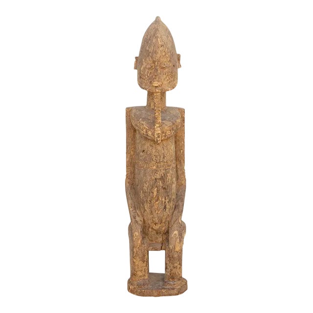 19th Century Primitive Tall African Statue For Sale