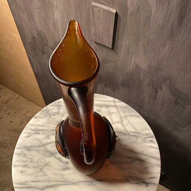 20th Century Italian Art Glass Face Vase For Sale - Image 15 of 18