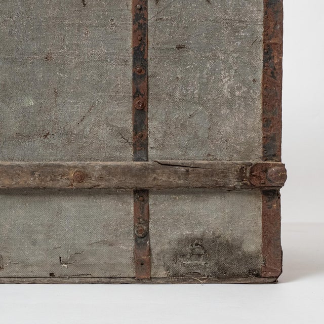 19th Century Scandinavian Railway Freight Trunk – Jönköping, Sweden For Sale - Image 4 of 14