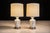 Mid-Century Modern Vintage Table Lamps With Rose Motif, Unknown, 1960s - a Pair For Sale - Image 3 of 8
